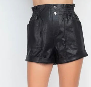Winter Chill Leather Shorts