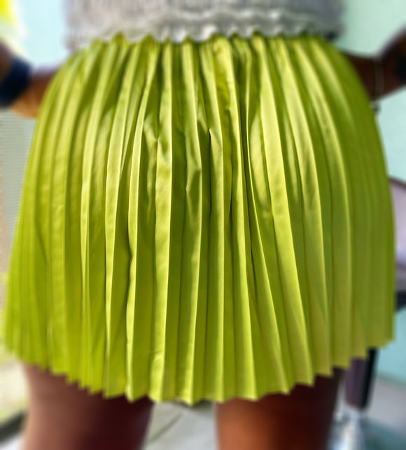 Kiwi Pleated Skirt